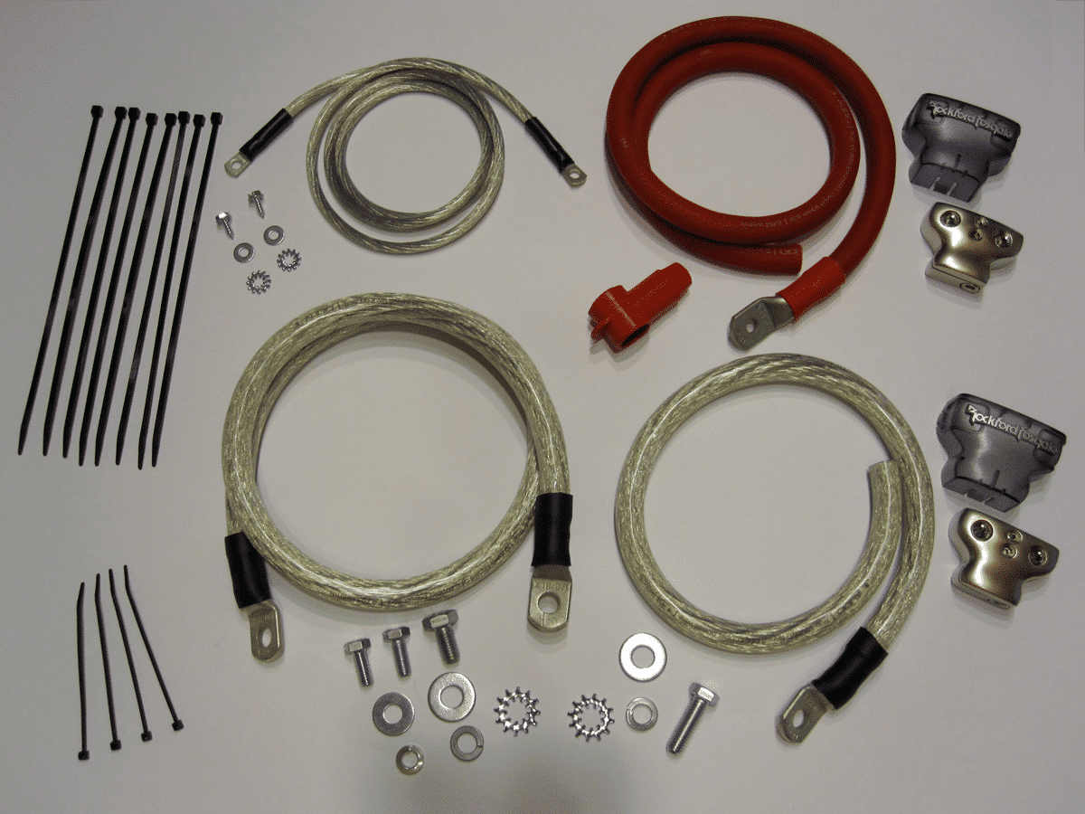 Deluxe Top Post Battery 1/0 AWG Charging System Upgrade Kits CE Auto