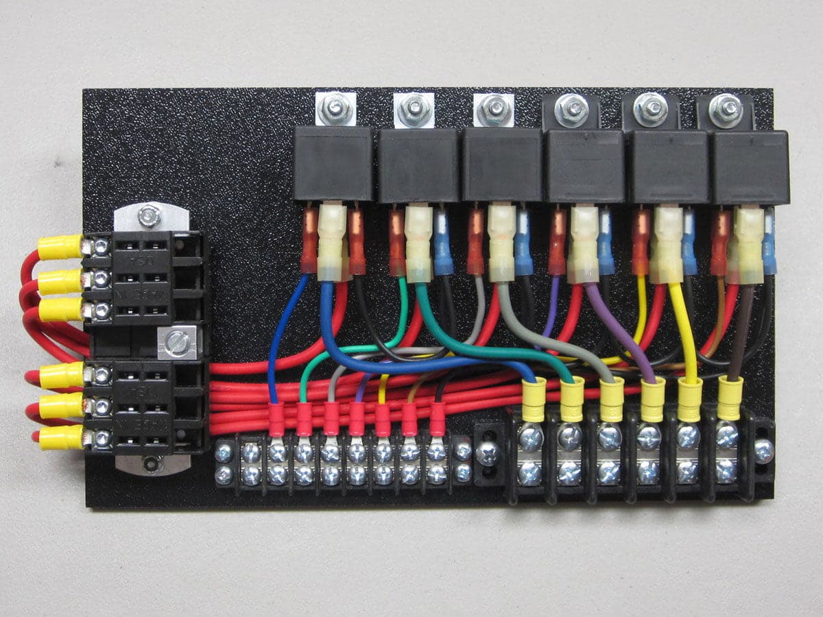 6 Relay Panel w/ Push-Ons – CE Auto Electric Supply