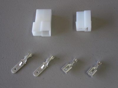 Electric Fan Plug Connector Kit for Spal fans, 16-14 AWG