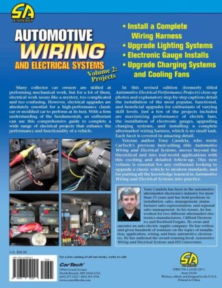 Automotive Wiring and Electrical Systems Volume 2: Projects Back Cover