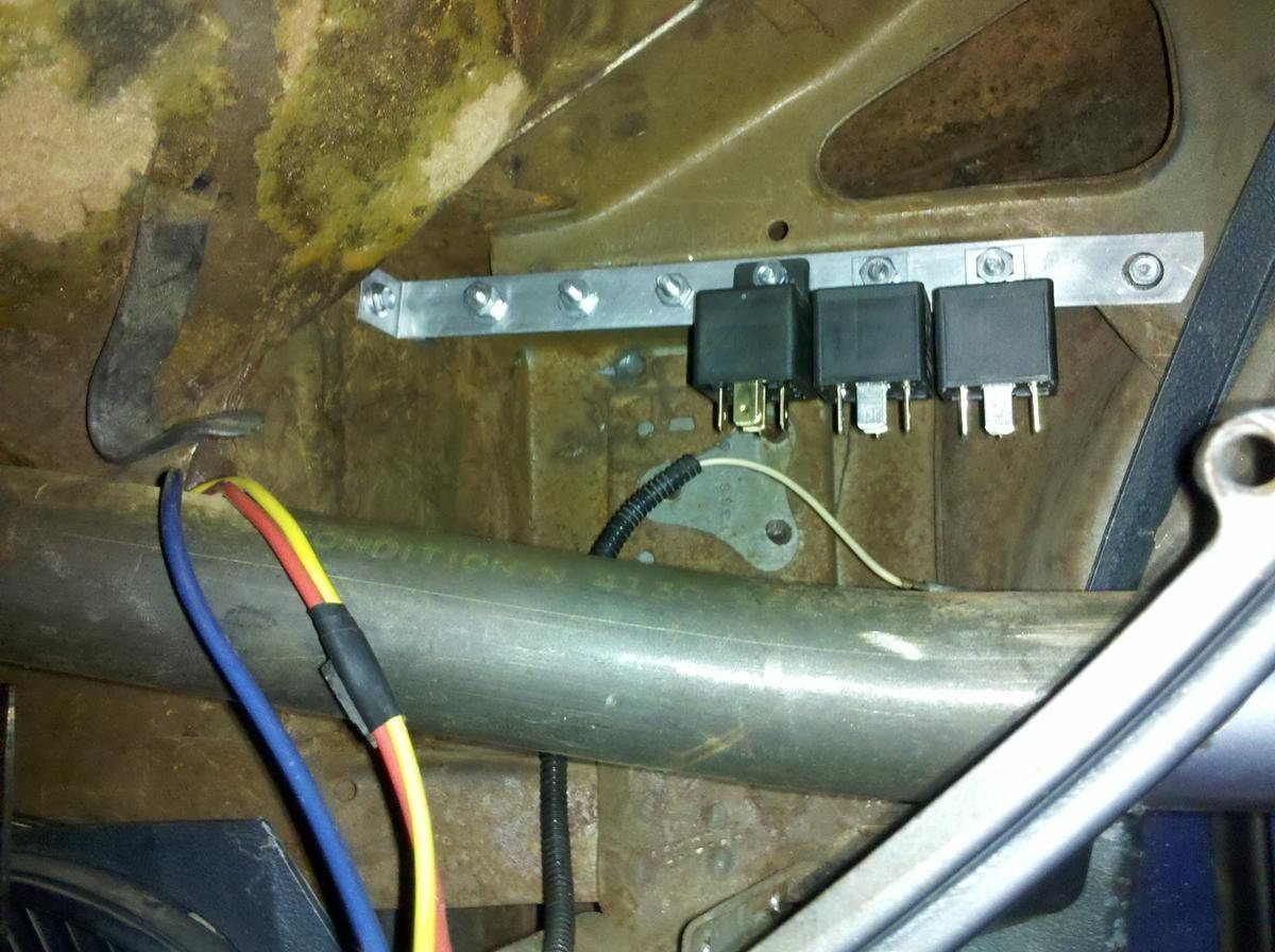 Rob's 1968 Chevrolet Chevelle Relay Bracket In Place