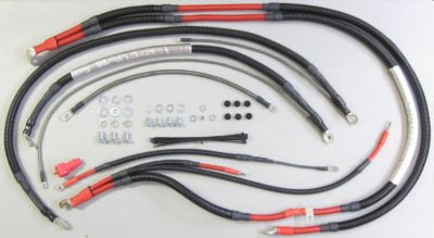 02-06 Chevy Duramax Battery Cable Kit - 1/0 AWG