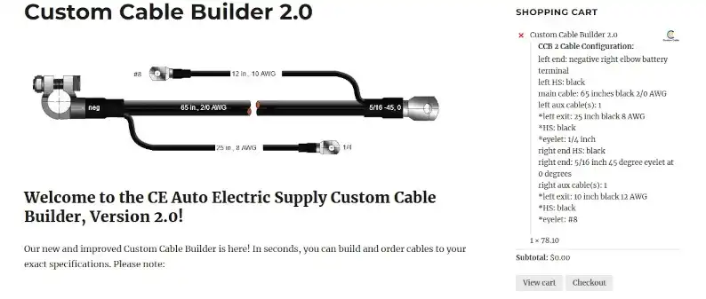 Custom Cable Builder 2.0