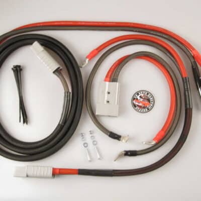 1/0 AWG Jeep Wrangler Booster Cable - Winch Pigtail Set