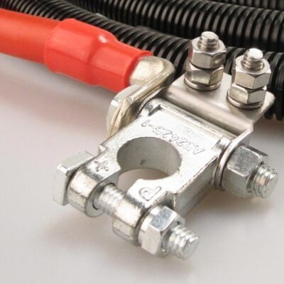 2003-2007 Ford 6.0L Power Stroke Diesel Truck Battery Cable Kit-Battery Terminal Close-up