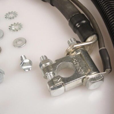 2003-2007 Ford 6.0L Power Stroke Diesel Truck Battery Cable Kit Negative Battery Clamp Close-up