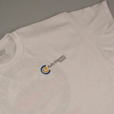 CE Auto Electric Supply White T-Shirt Front