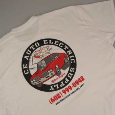 CE Auto Electric Supply White Olds' T-Shirt Rear