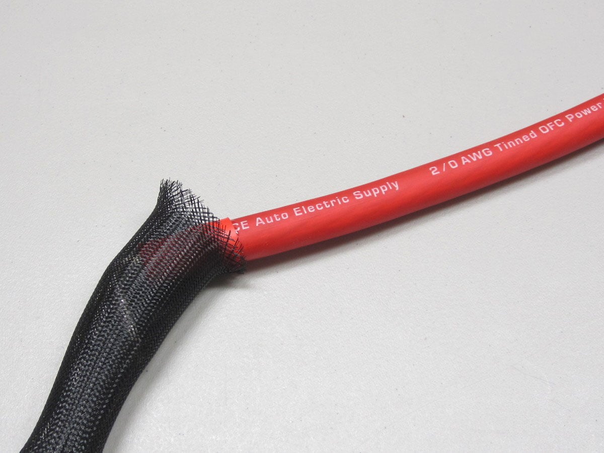 1/8 Inch Braided Expandable Sleeving – Clean Cut, 100ft, For Cable Management