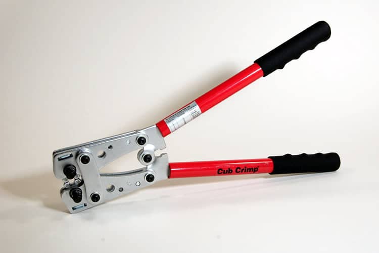Hand Held Hex Crimping Tool for Large Gauge Terminals