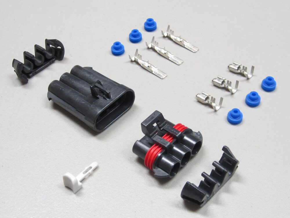 thumbnail image 2 of Aptiv (Delphi) Metri-Pack 630 2-Conductor Connector Set - 10-12 AWG, 46A, W/ Crimp Tool (3 Sets) 2 of 5