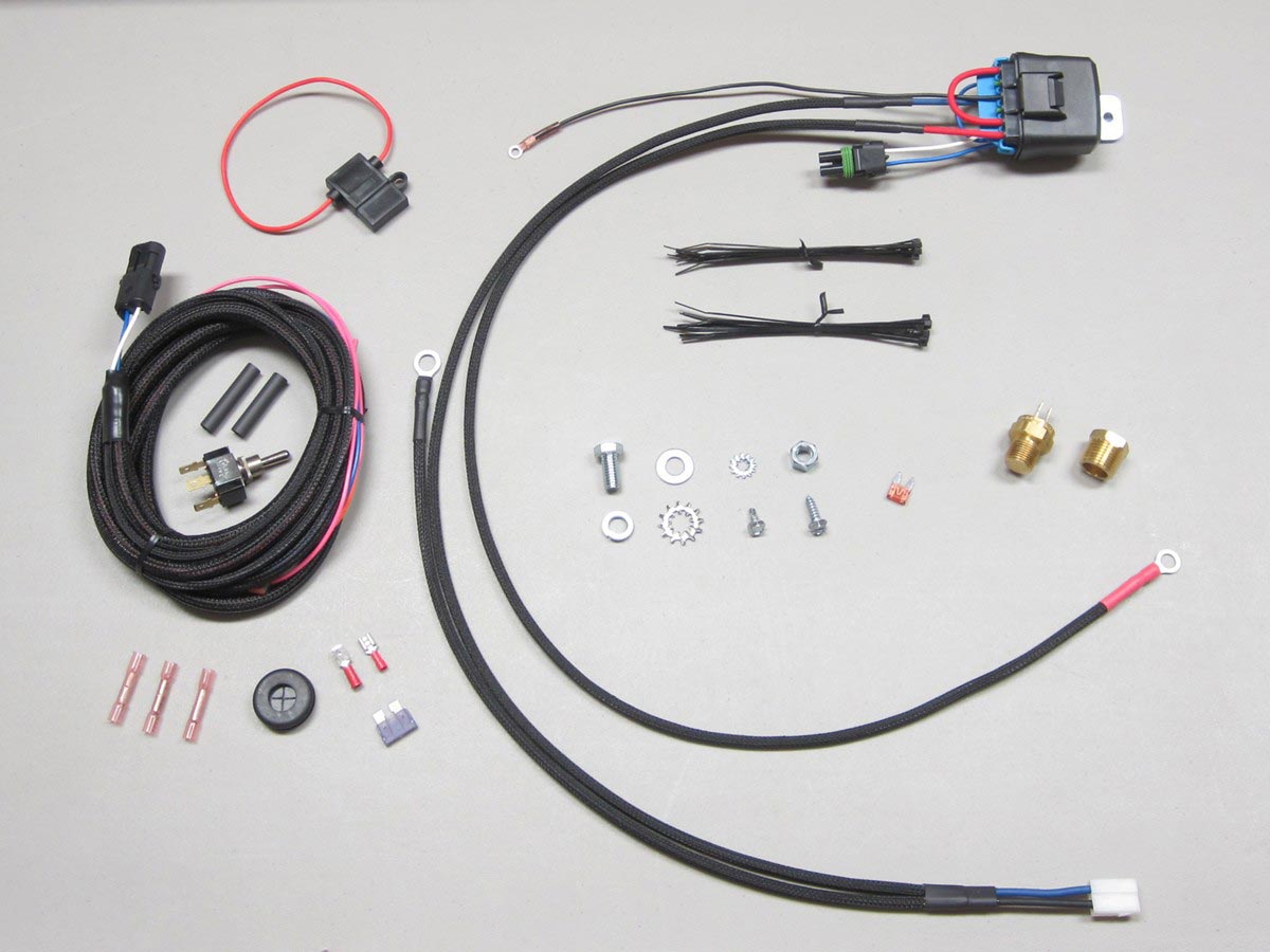 35A Single Fan Relay Kit Carbureted with Deluxe Trigger CE Auto