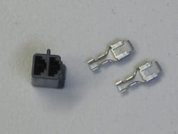 2 Position P56 Series Male Vertical Plug with Female Terminals