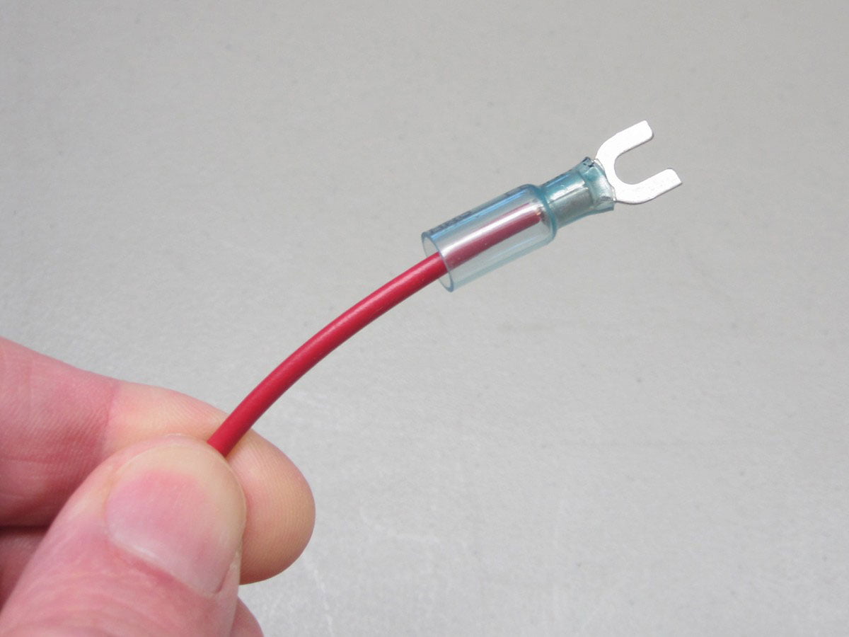 Step 2 – Insert the wire into the Heat Shrinkable Terminal