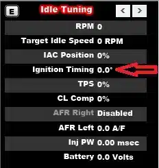 Idle Tuning Window - Holley Software