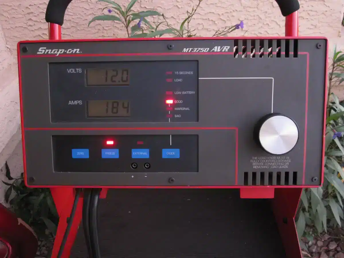 Snap-On MT3750 AVR Showing Output of a High-Output Alternator