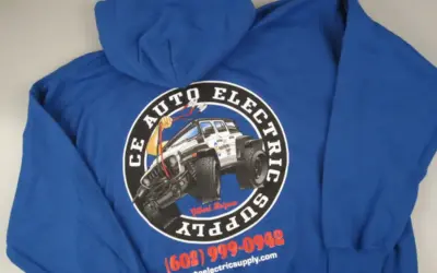 CE Auto Electric Supply Jeep Hoodie - Rear