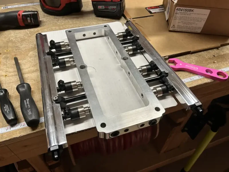 Injector Plate and Injectors Assembled
