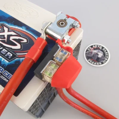 EGIS MRBF Terminal Fuse Block - Dual Output Mounted to Military Battery Terminal