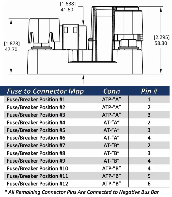 EGIS MT Series Sealed Distribution Block Drawing 2