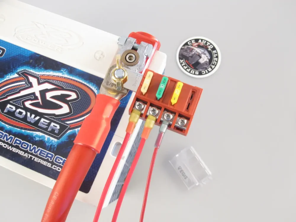EGIS RT Battery Terminal Mount Fuse Block - 4-Circuit Mounted, without Cover