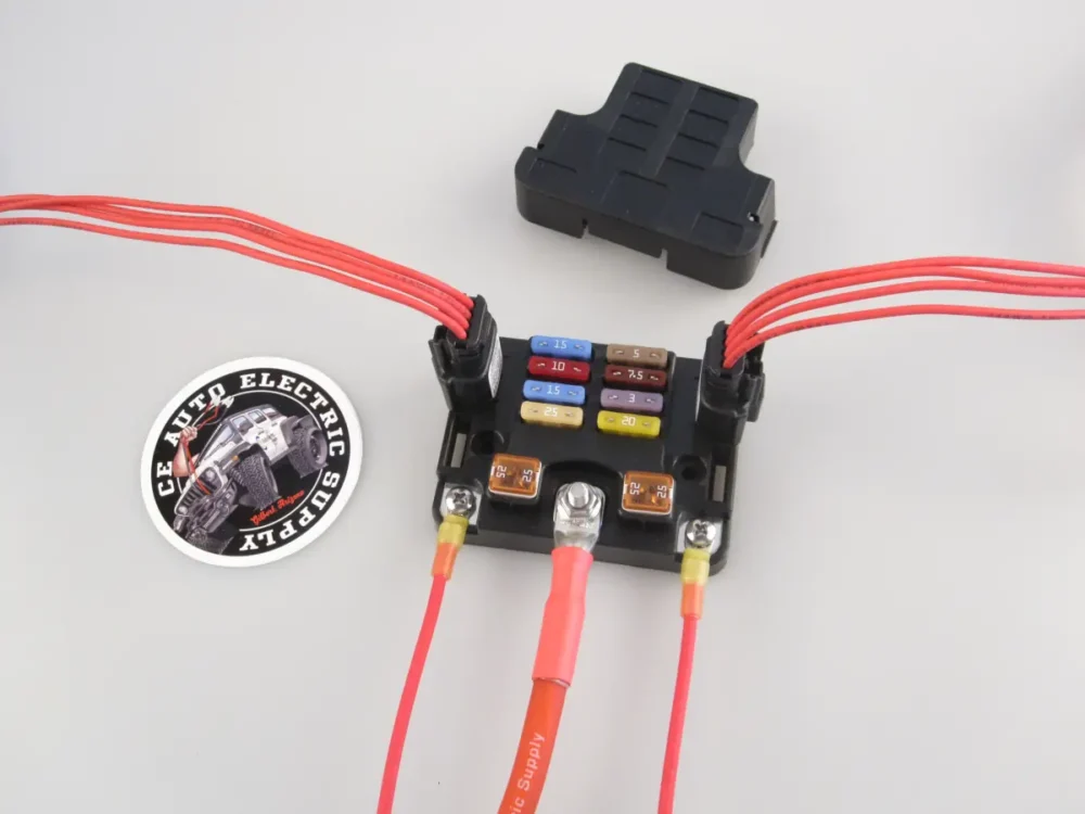 Egis Fuse Block ATO/JCase 8+2 - Connected, Cover Off Egis Fuse Block ATO/JCase 8+2 - Connected, Cover Off