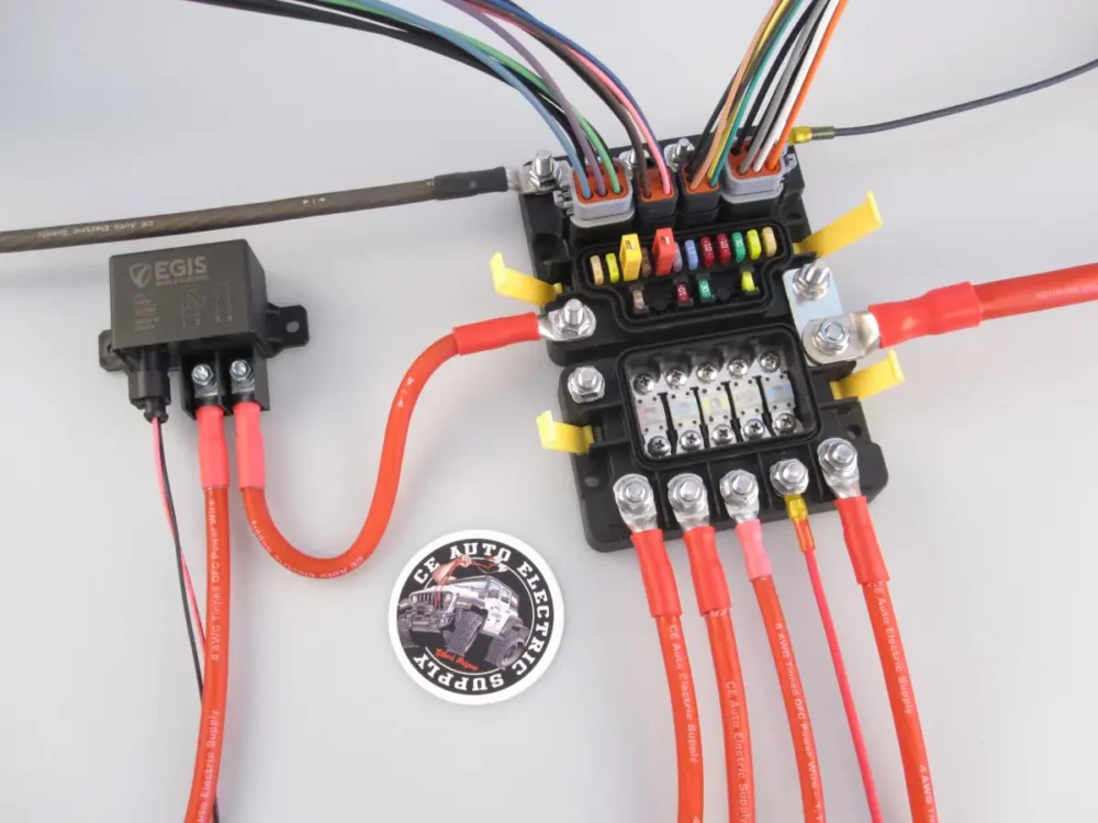 EGIS MT Series 6+6 Sealed Distribution Block - 2 Module Assembly with Relay