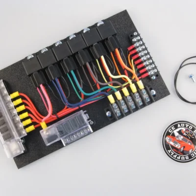 6 Relay Panel with Relay Sockets and Switched Fuse Panel