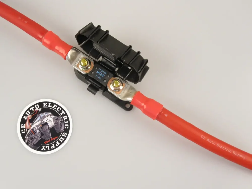 GEP MEGA Fuse Holder with Cover - Black 2