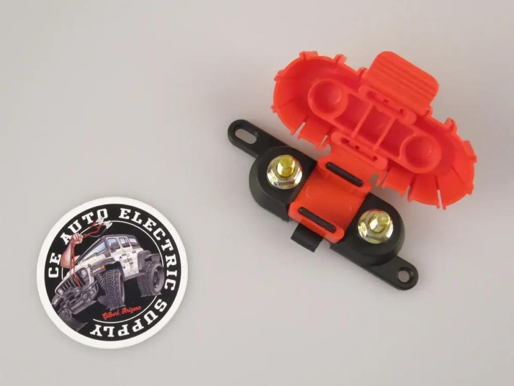 GEP MEGA Fuse Holder with Cover - Red 2