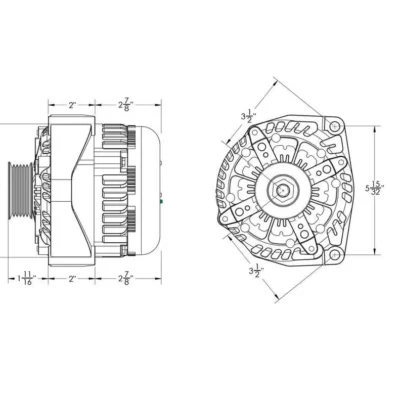 2007-2025 GM Truck Alternator - Drawing