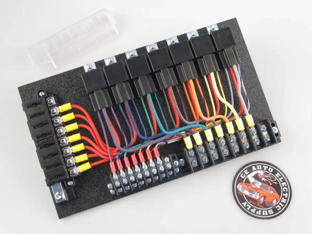7 Relay Panel with Flexi-Inputs - Cover Off