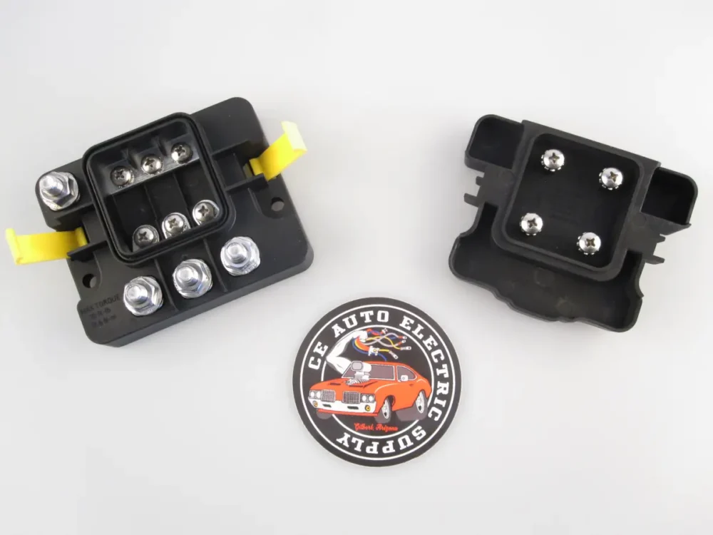 EGIS Waterproof 3-position MIDI Fuse Holder with Cover Removed