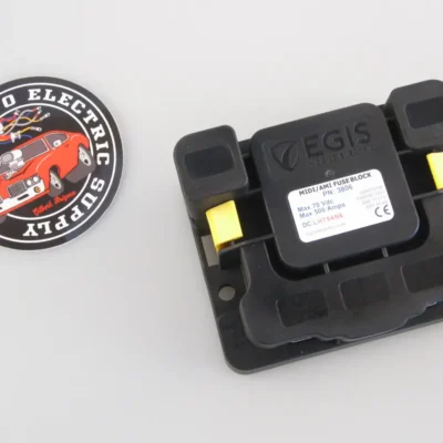 EGIS Waterproof 3-position MIDI Fuse Holder with M6 Output Studs with Cover On