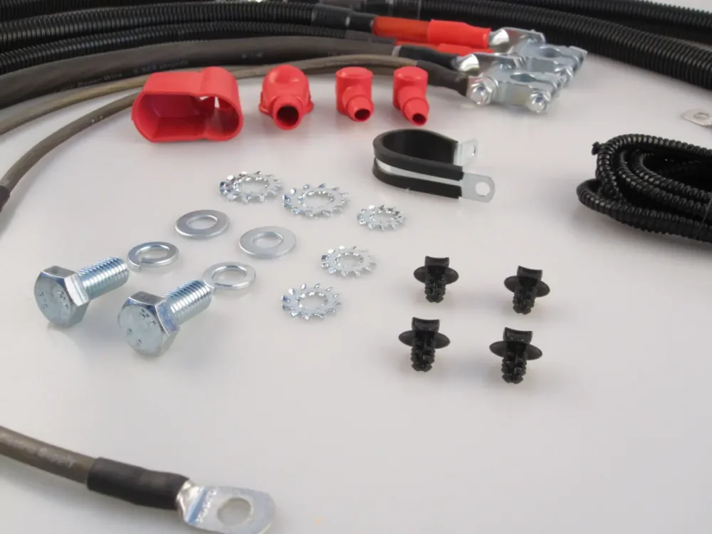 2006-2009 Gen 3 Dodge Diesel Truck Battery Cable Kit - Boots and Hardware