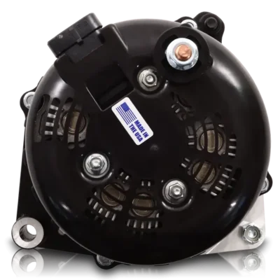 400A Billet Elite Alternator for Left Mount CS-130 - Rear View