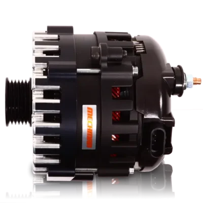 400A Billet Elite Alternator for Left Mount CS-130 - Side View