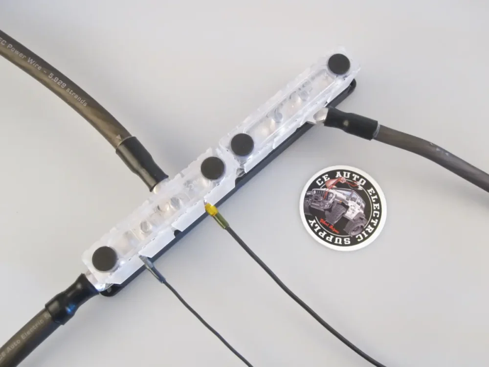 EGIS PowerBar - Eight M10 (3/8") Studs +8 Circuits (#8) - 600 Amp with Cables Attached