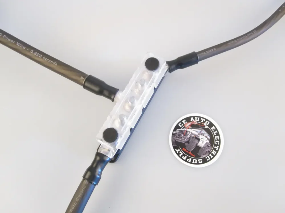 EGIS PowerBar Five M10 (3/8) Studs - 600A w-Cover with Cables Attached