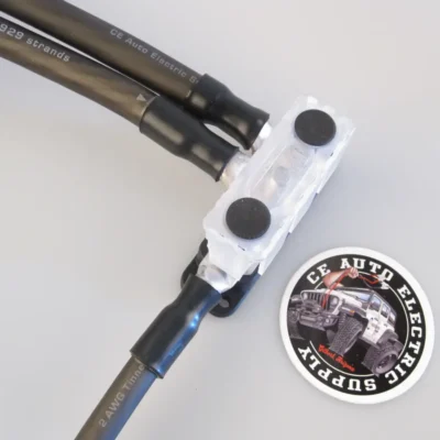 EGIS PowerBar Three M10 (3/8) Studs - 600A w/Cover with Cables Attached