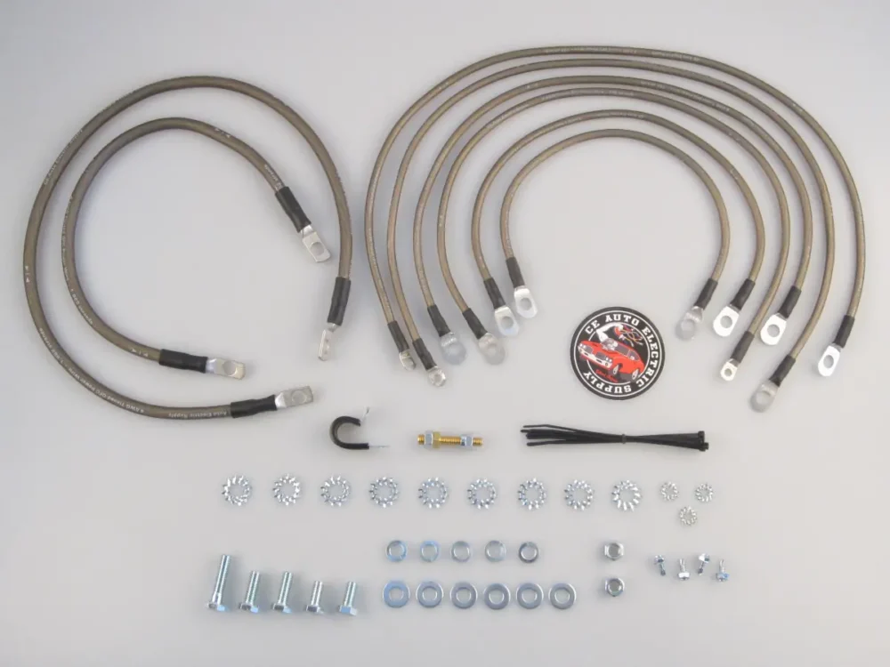Vehicle Grounding Kit for Domestic Vehicles with Top Post Batteries