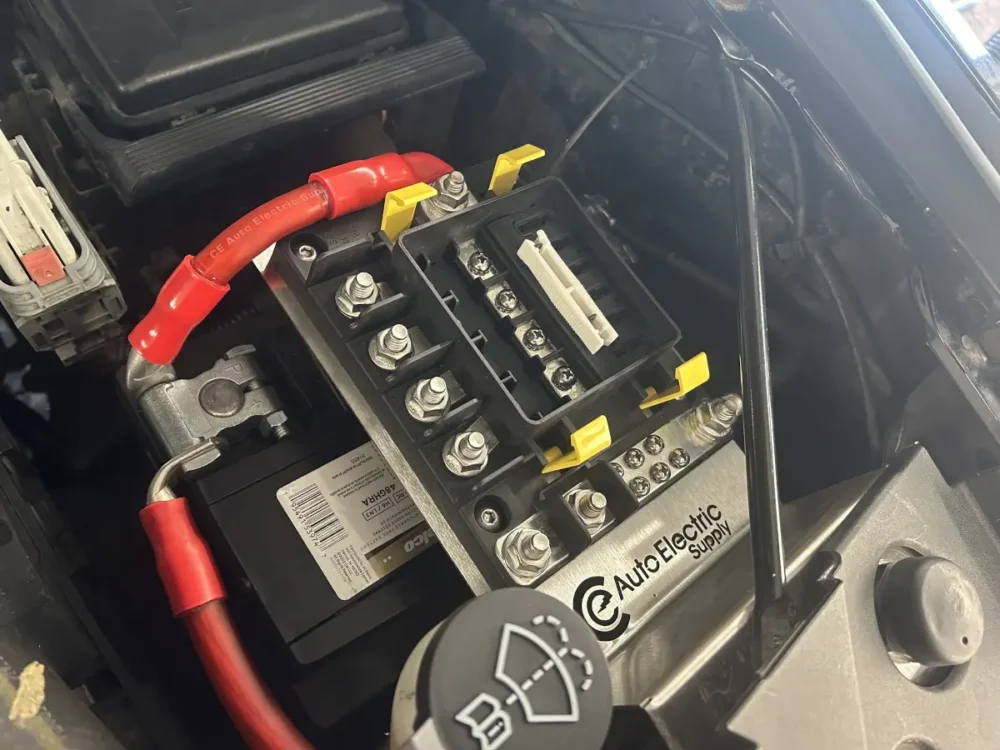 2015-2016 Chevrolet / GMC Duramax Auxiliary Power Distribution Center Kit - In Vehicle with Cover Removed