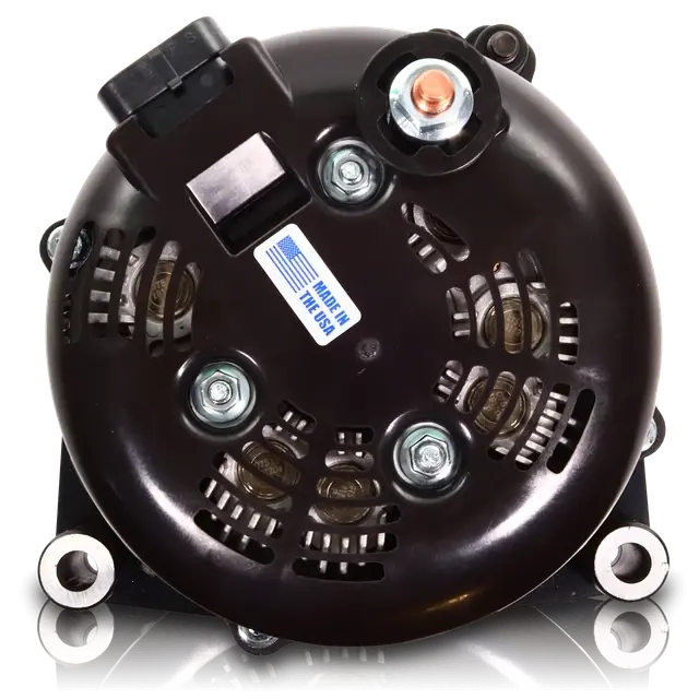 400A Billet Elite Alternator for 1994-2007 GM Truck & SUV - Rear View
